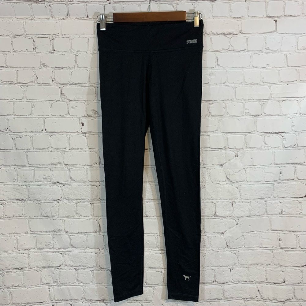 Woman's VICTORIA'S SECRET PINK Black Athletic Bottoms Ultimate Size XS